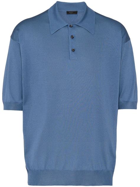 Prada Silk Polo Shirt 